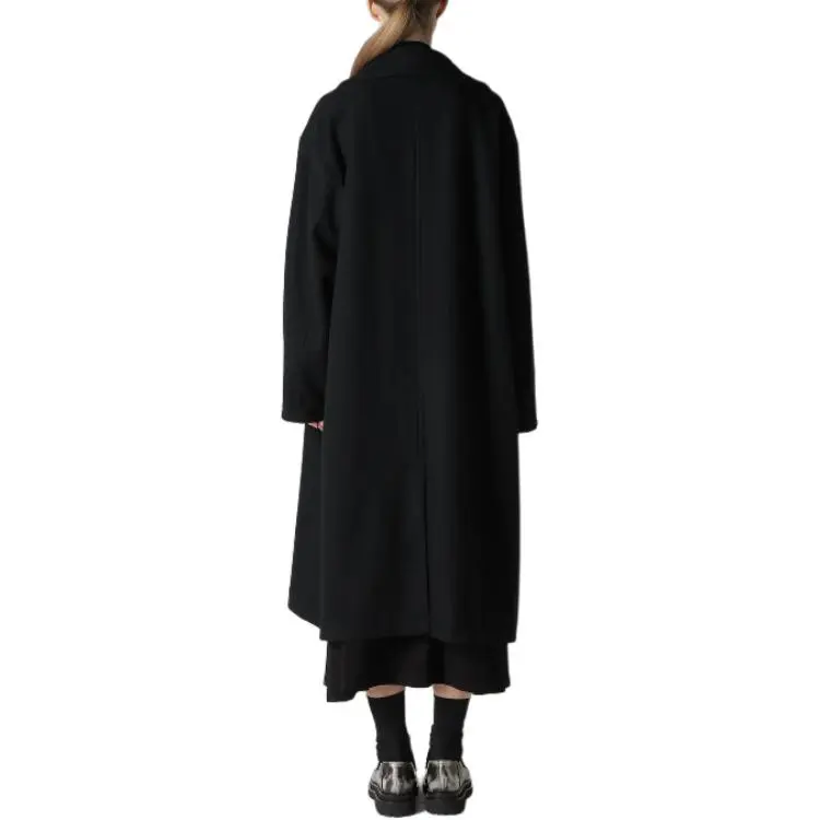 Yohji Yamamoto Wool Single-breasted Coat-4