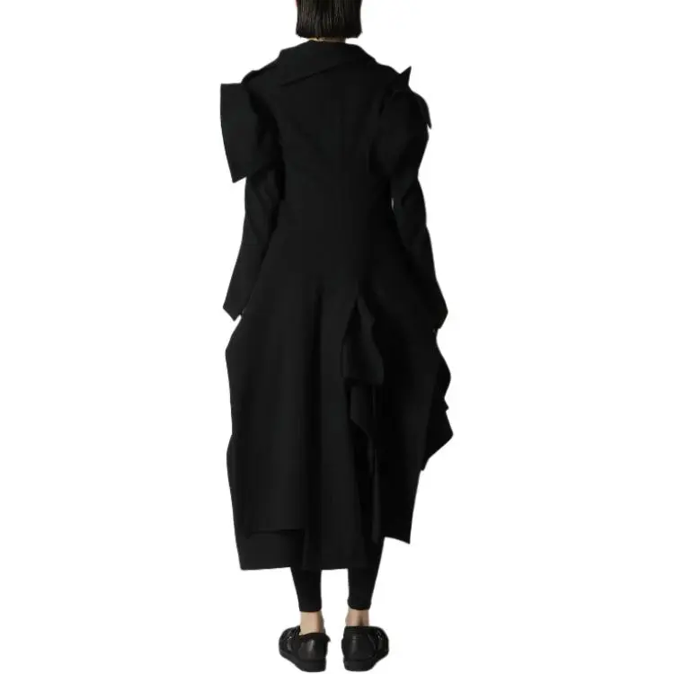 Yohji Yamamoto Draped Coat-4