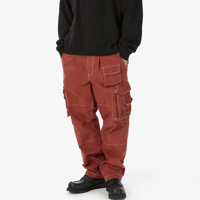 Thisisneverthat Crazy Multi zip Cargo Trousers-3