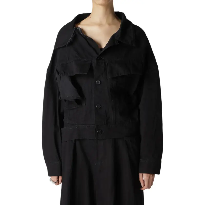 Yohji Yamamoto Denim Jacket Women's Black-2