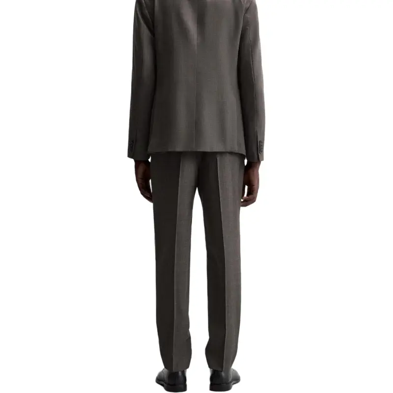 ZARA Suit Trousers Men Brown-2