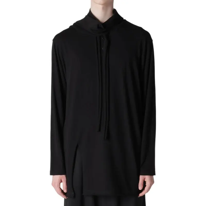 Yohji Yamamoto Asymmetric-design Polo Shirt-5