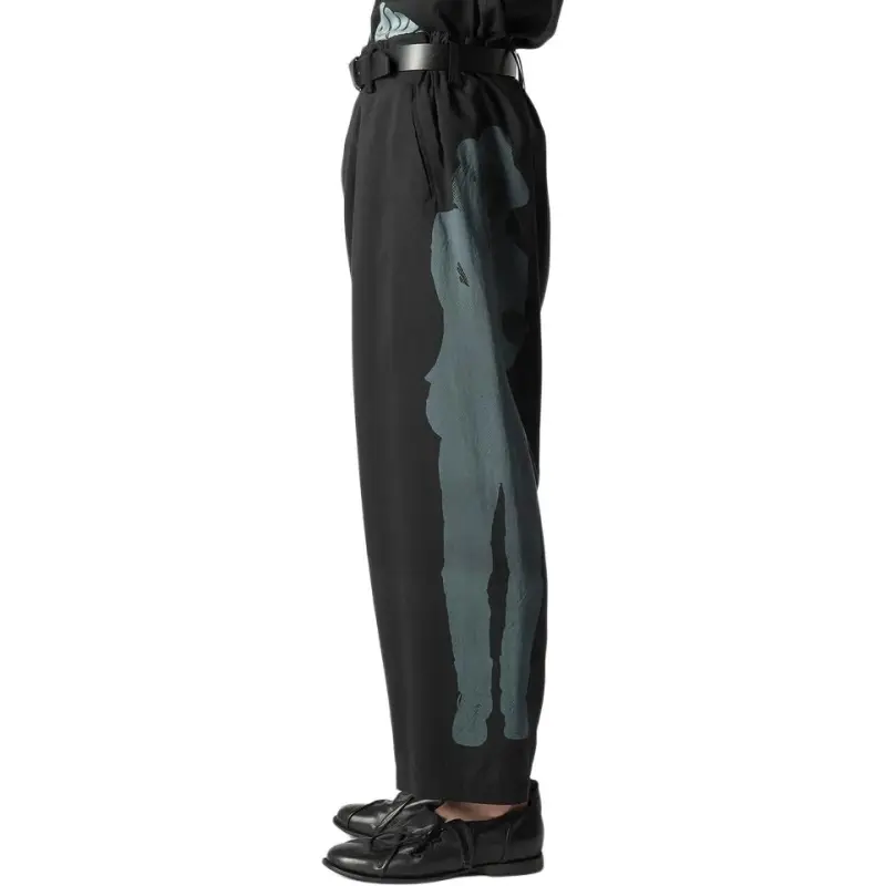 Yohji Yamamoto Casual Pants Men's Black-4