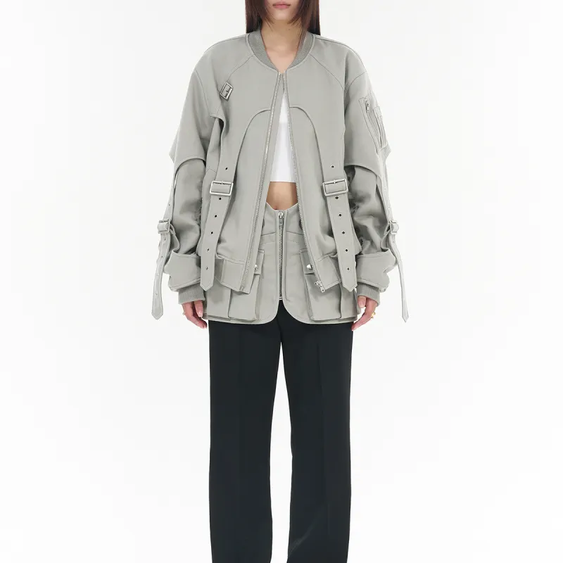 WE11DONE Jackets Unisex Gray-4