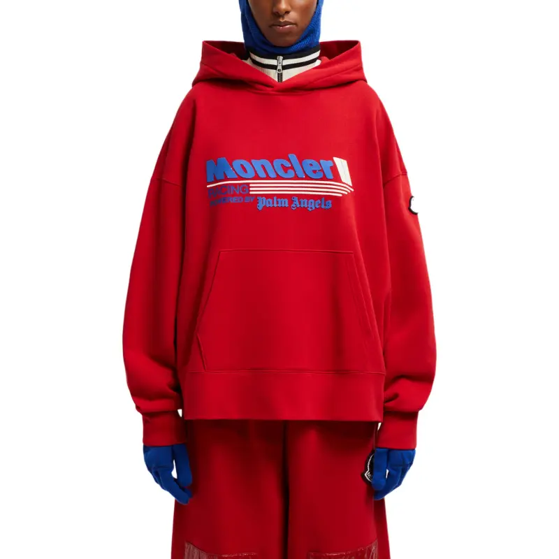 Palm Angels X MONCLER GENIUS Palm Angles Collaboration Collection Sweatshirts Unisex Red-3