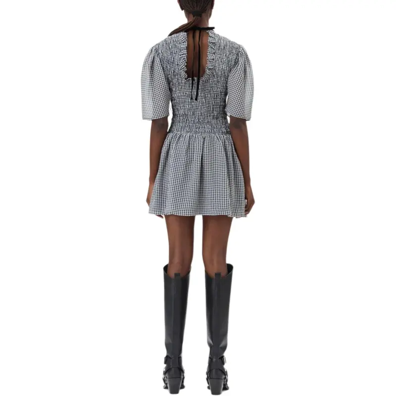 GANNI Checked Mini Dress-2
