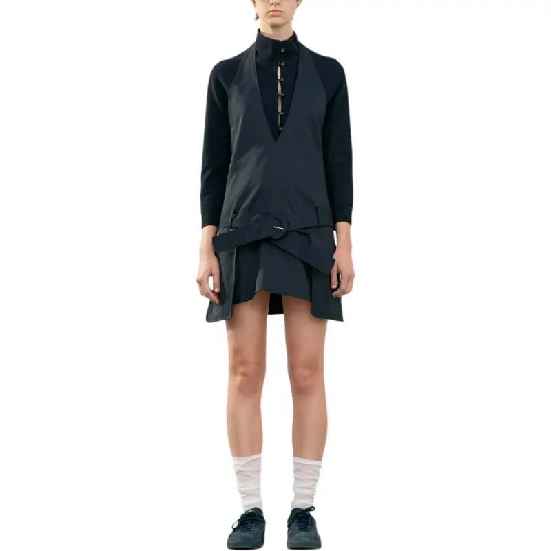 LOW CLASSIC SS25 Slip Dress Women's Black-4