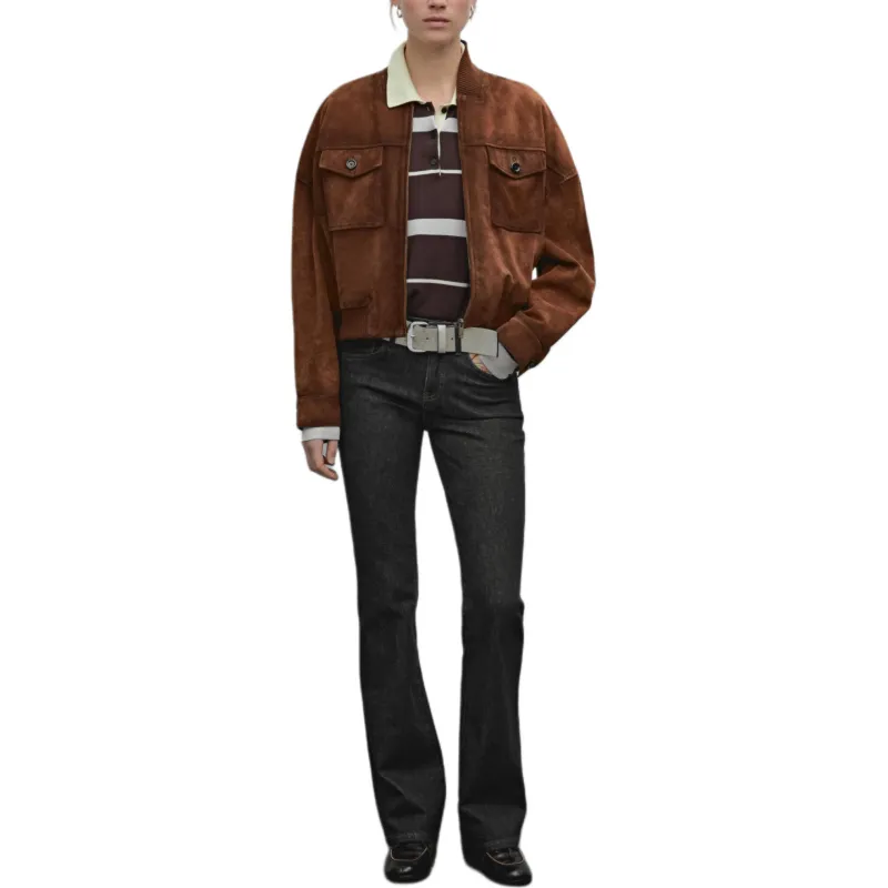 Massimo Dutti Jackets Coats Women's Brown-2