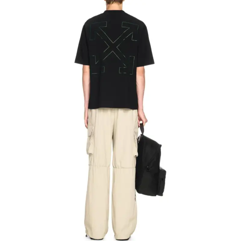 OFF WHITE Banknote Arrow Ska Ss Tee-3