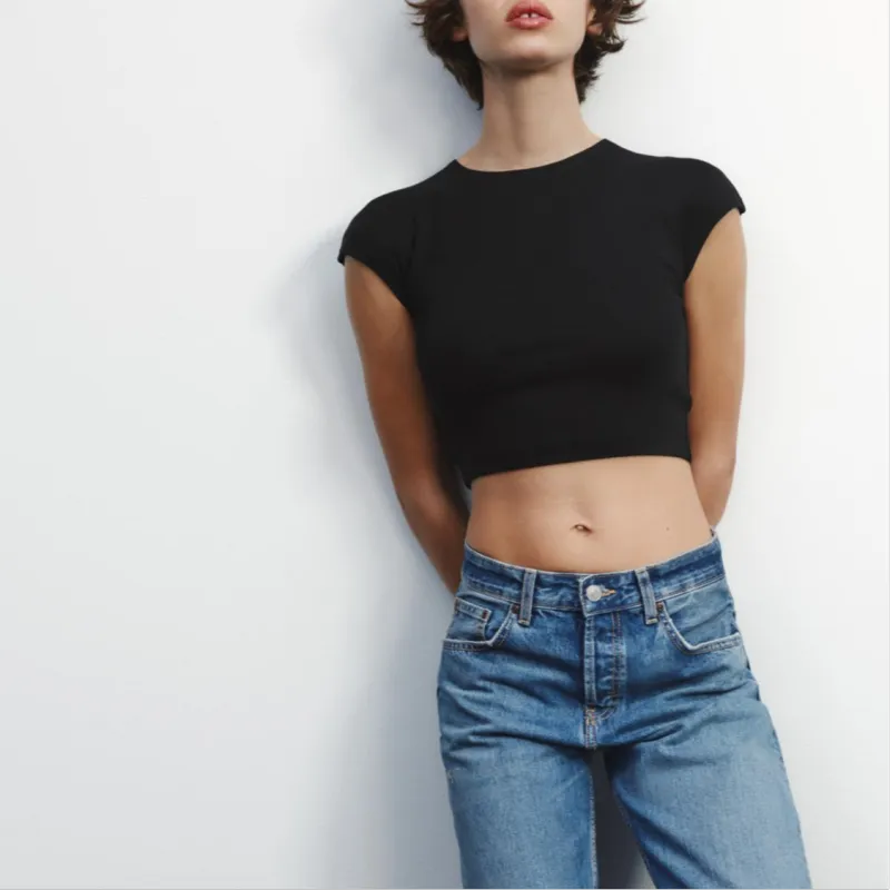 ZARA T Shirts Women's Black-2
