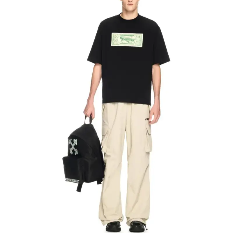 OFF WHITE Banknote Arrow Ska Ss Tee-2