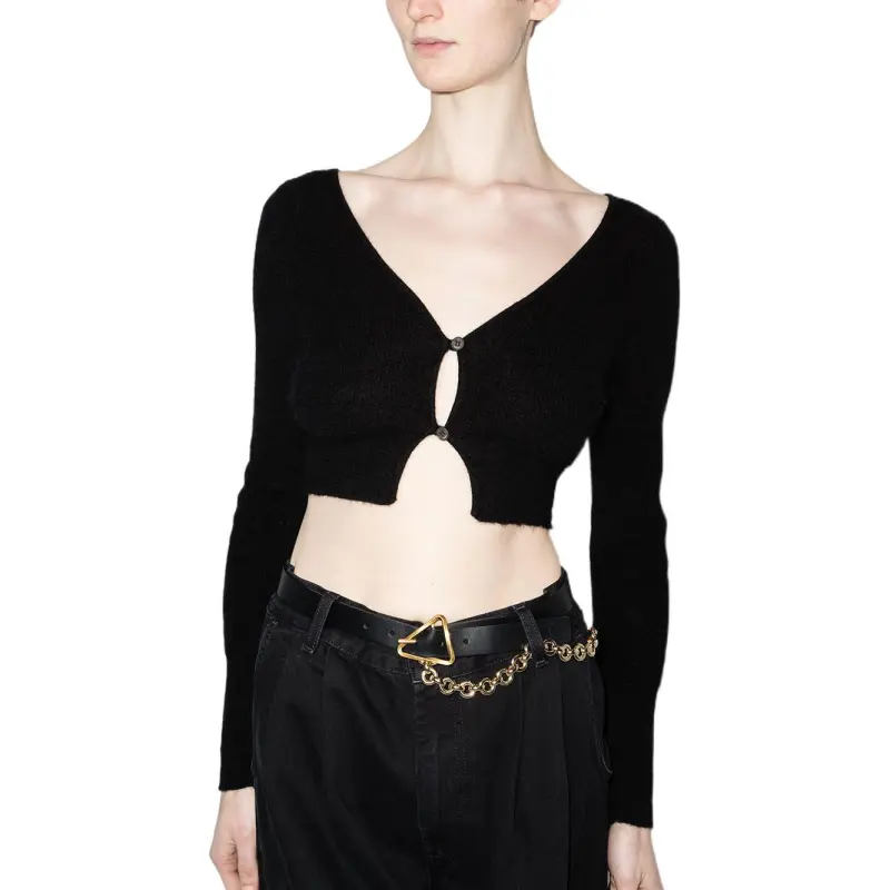 Jacquemus Crop Tops Women's Black-2