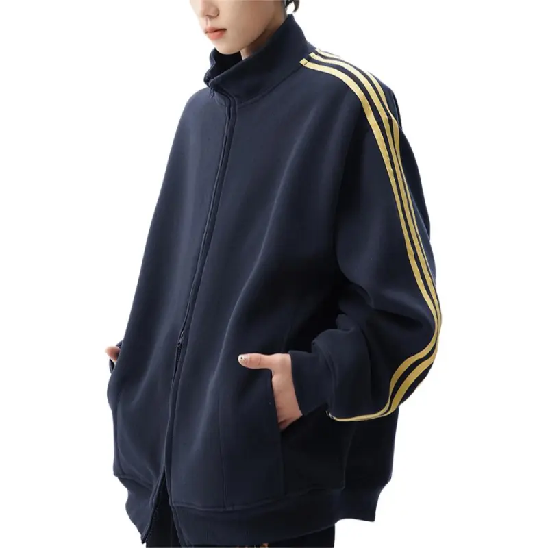 VESIBO Jackets Coats Men's Navy Blue-2