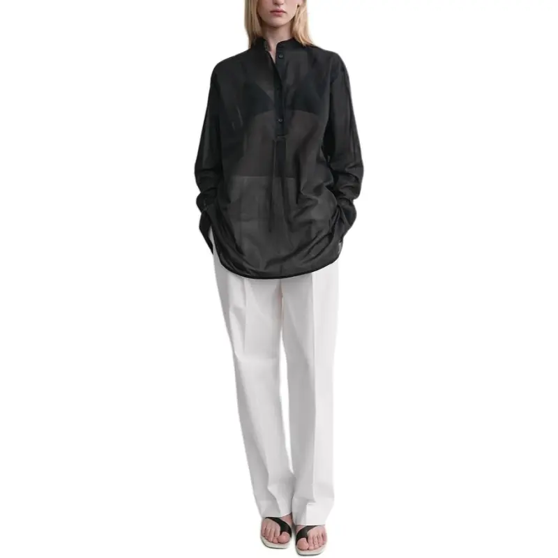 TOTEME Stand up Collar Blouse-1