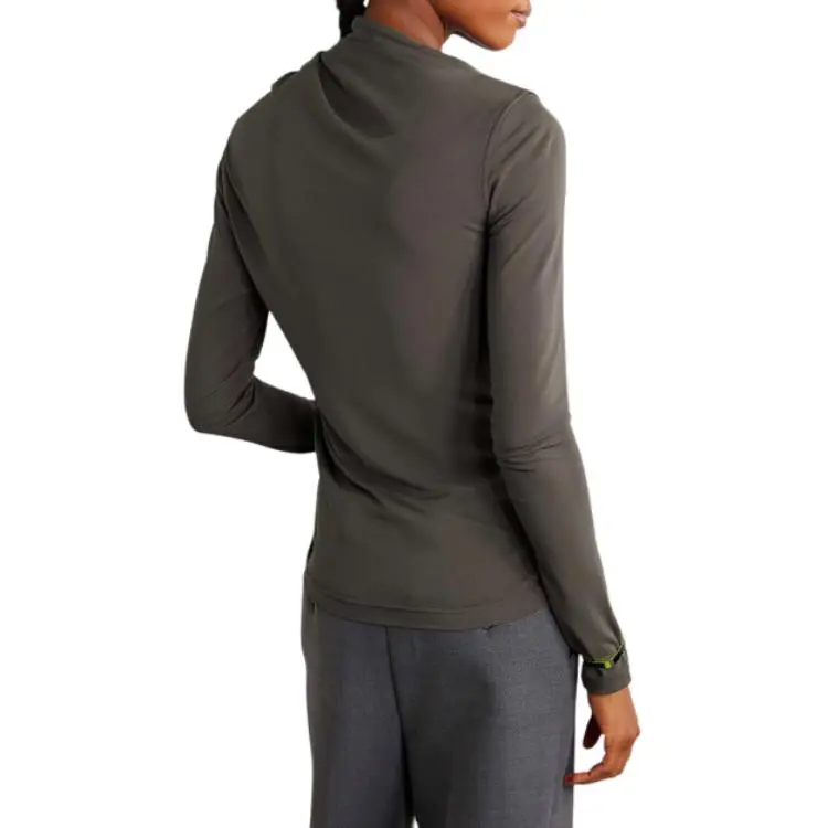 TOTEME Draped Asymmetric Neck Long Sleeved Top-1