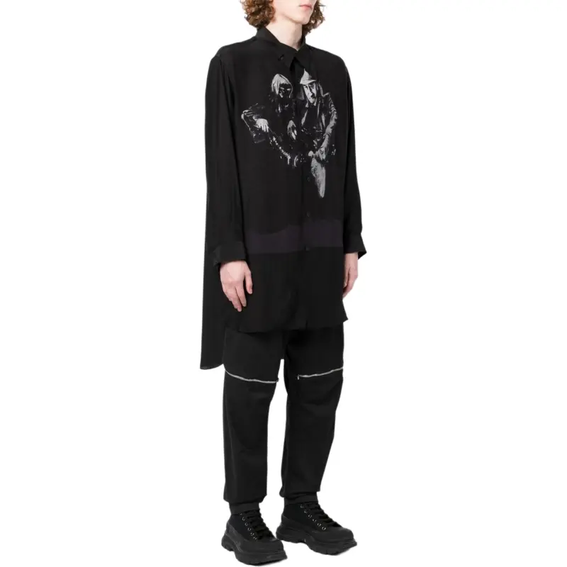 Yohji Yamamoto Graphic print Cotton Shirt-2