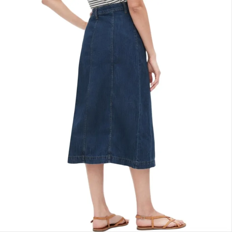 GAP Denim Long Skirt Women's Blue-1