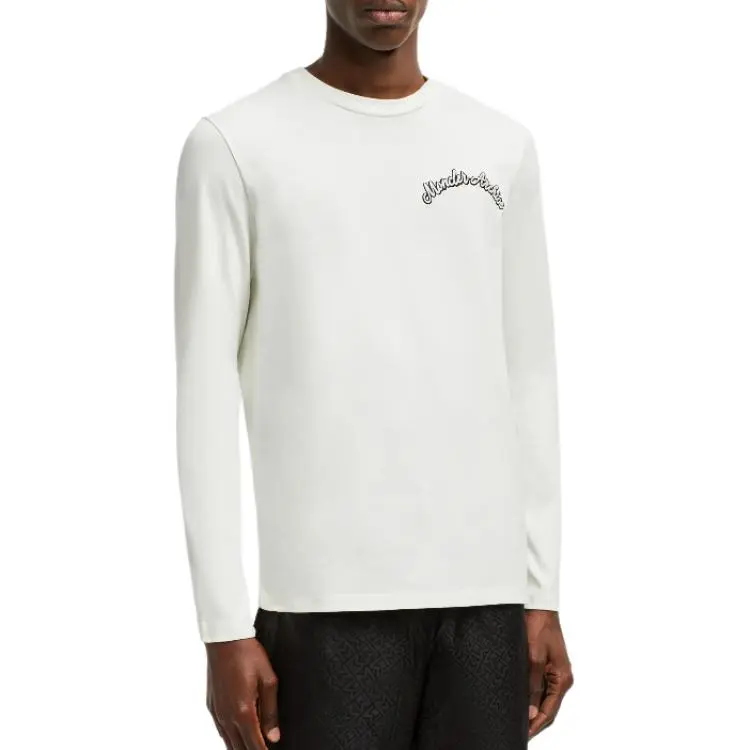 Moncler Logo Embroidered Long Sleeved T Shirt-3