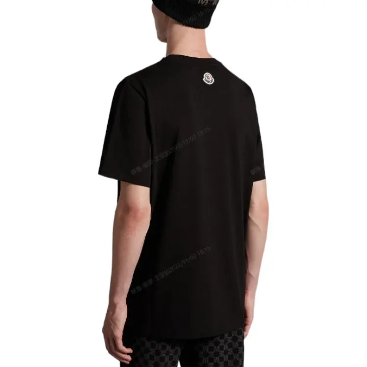 Moncler T Shirts Men Black-2