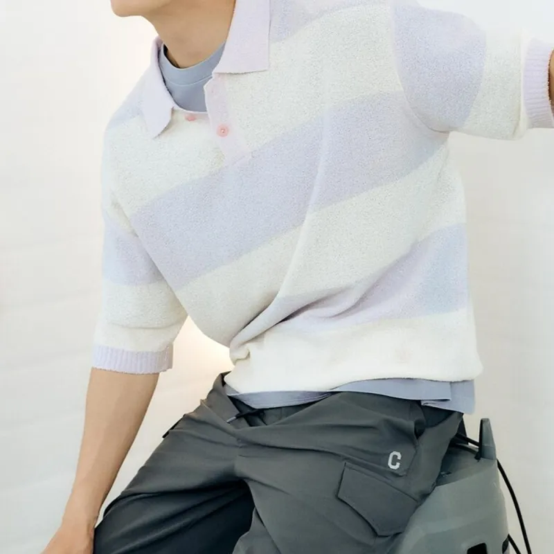 COVERNAT SS25 Polo Shirt Unisex Light Purple-2