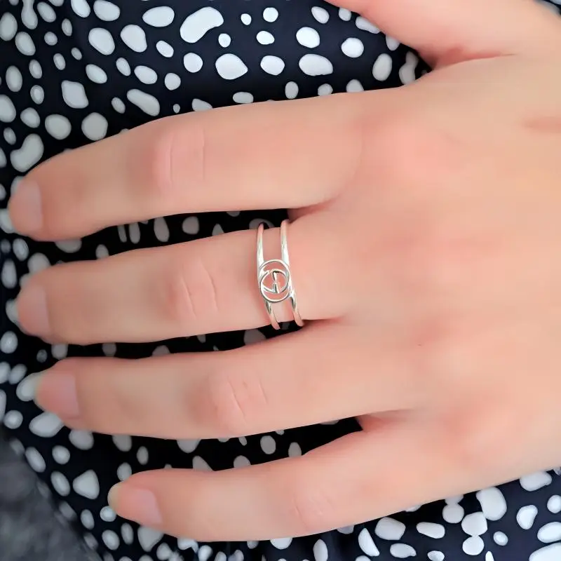 GUCCI 925 Sterling Silver Rings Unisex Silver-3