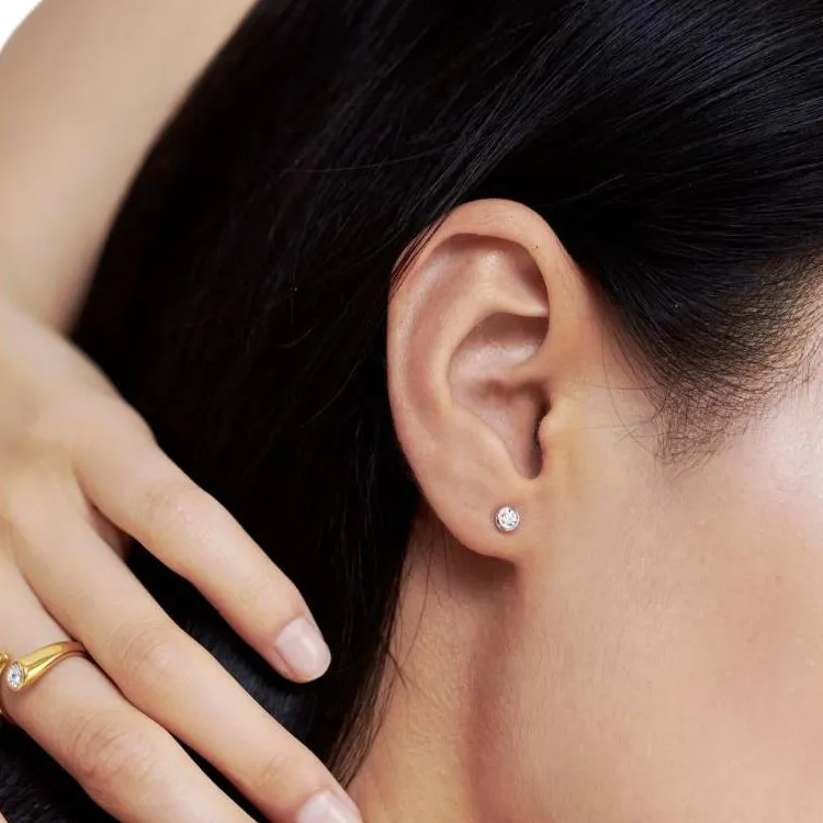Monica Vinader Diamond Stud Earrings-2
