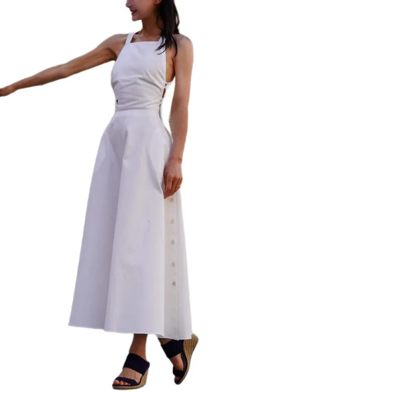 DIOR Slip Dresses Women's White-3