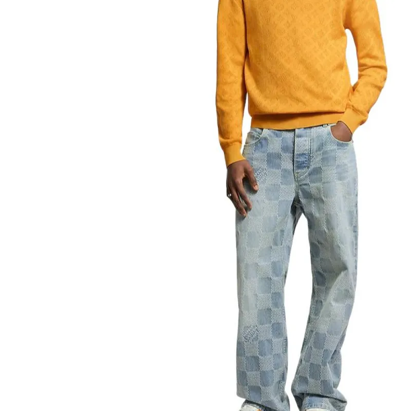 LOUIS VUITTON 1AGJHI Monogram Pointelle Cotton Pullover-4