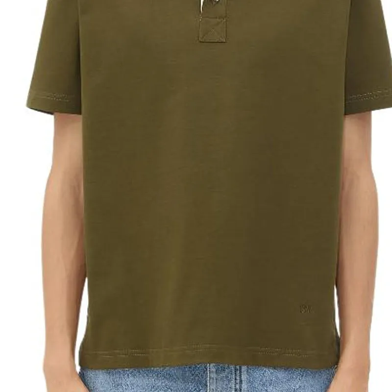 Bottega Veneta Polo Shirt Men's Olive Oil Color-4