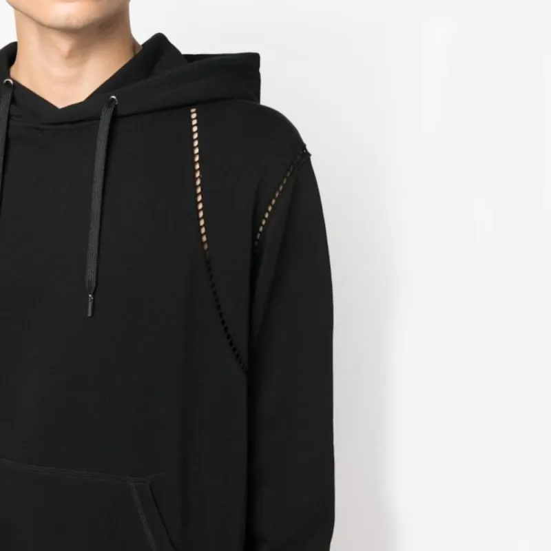 Alexander McQueen Cut Out Detailed Drawstring Hoodie-2
