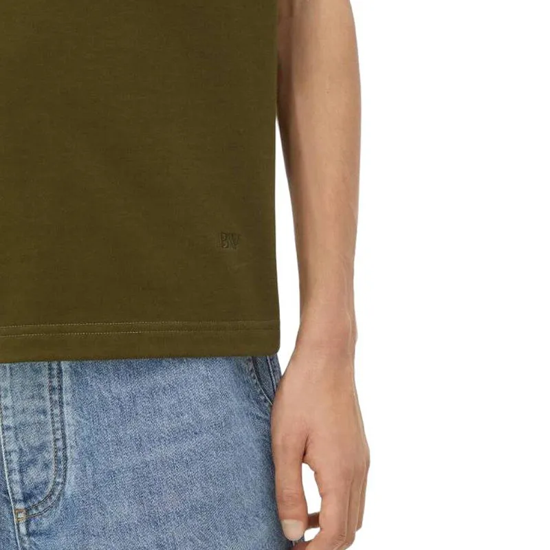 Bottega Veneta Polo Shirt Men's Olive Oil Color-3