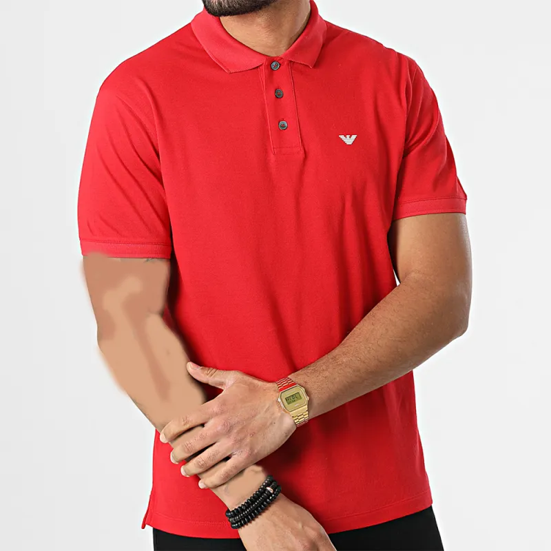 EMPORIO ARMANI Polo Shirt Men's Red-4