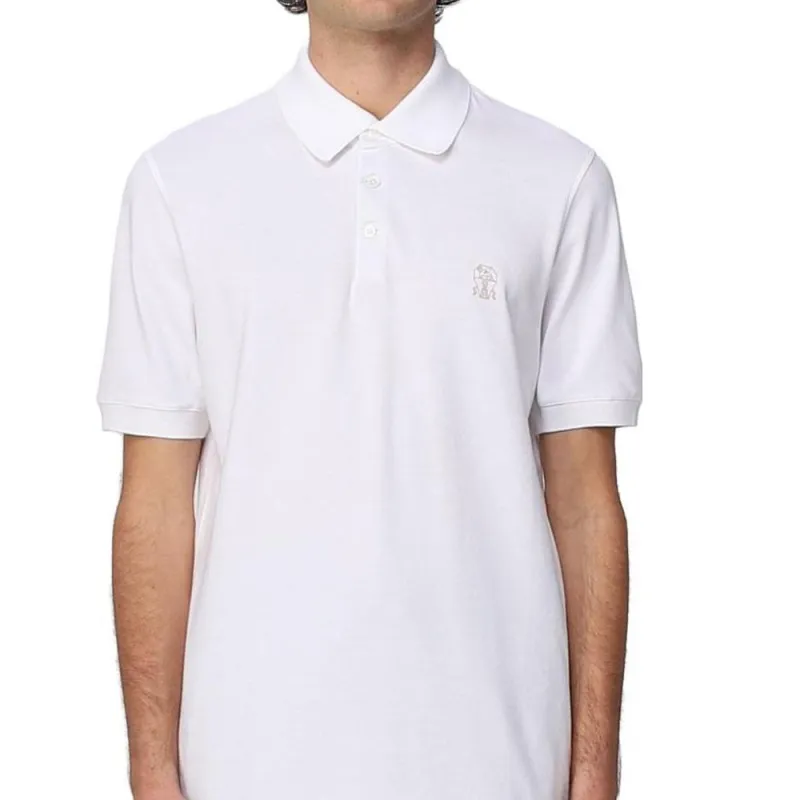 Brunello Cucinelli SS23 Polo Shirt Men's White-4