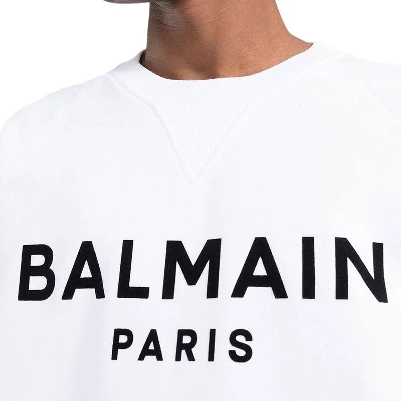 BALMAIN Sweatshirts Men White-4