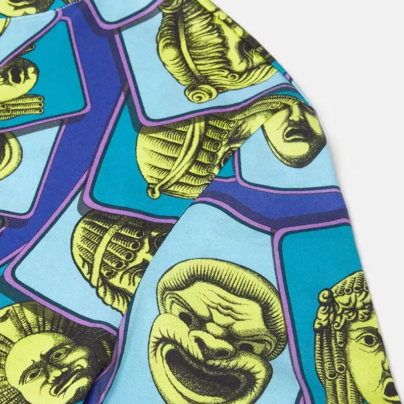VERSACE All-Over Graphic Printed Crewneck T-Shirt-3