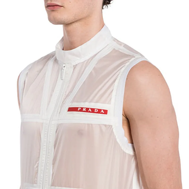 PRADA Tank Tops Men White-2