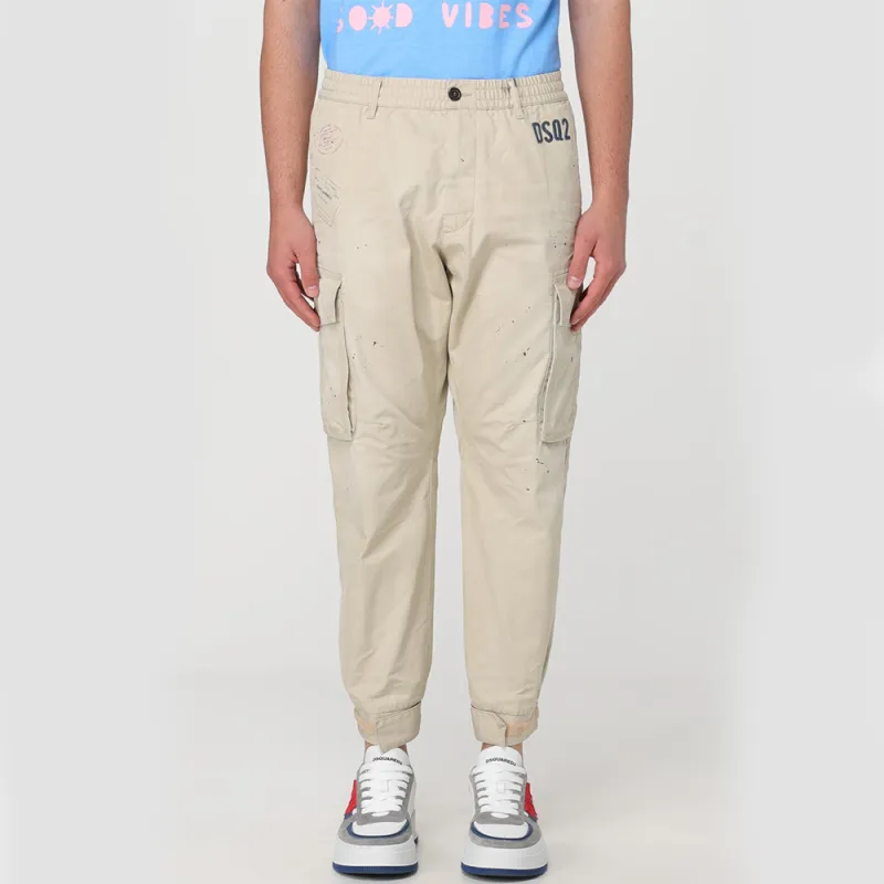 Dsquared2 Elasticated Waistband Trousers-4