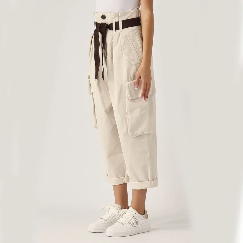 PINKO Belted Cargo Trousers-5