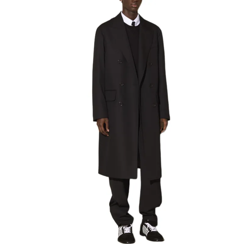 DSQUARED 2 Virgin Wool Double breasted Coat-4