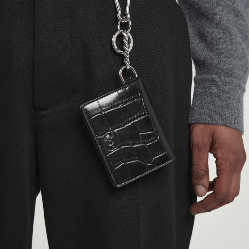 COS Cow Leather Wallet Regular Men's Black-3