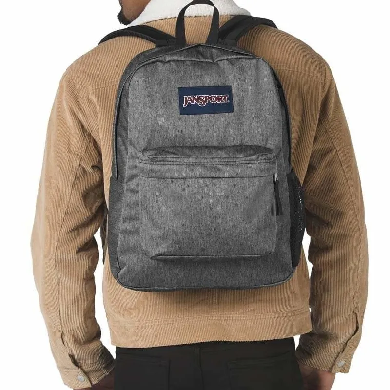 JanSport Polyester Backpack Regular Unisex Dark Heather Gray-5