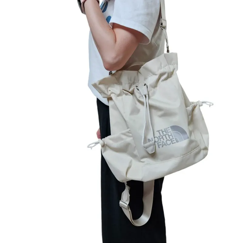 THE NORTH FACE Nylon Backpack Medium Size Women's Cream-4