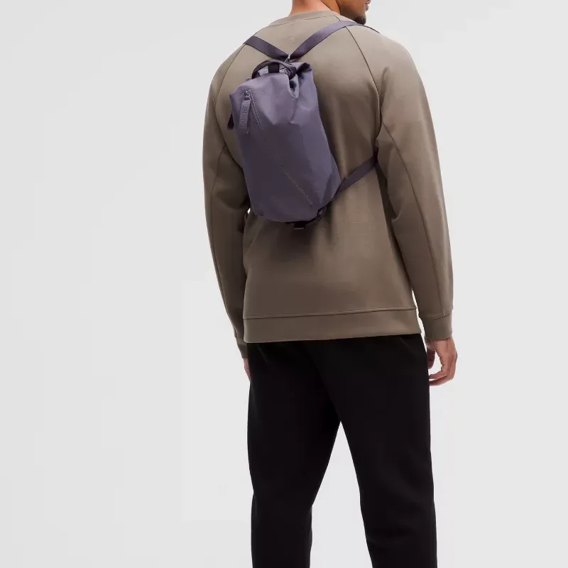 Lululemon Nylon Backpack Crossbody Bag One Shoulder Bag Sling Bag Regular Unisex Nightfall Color-3