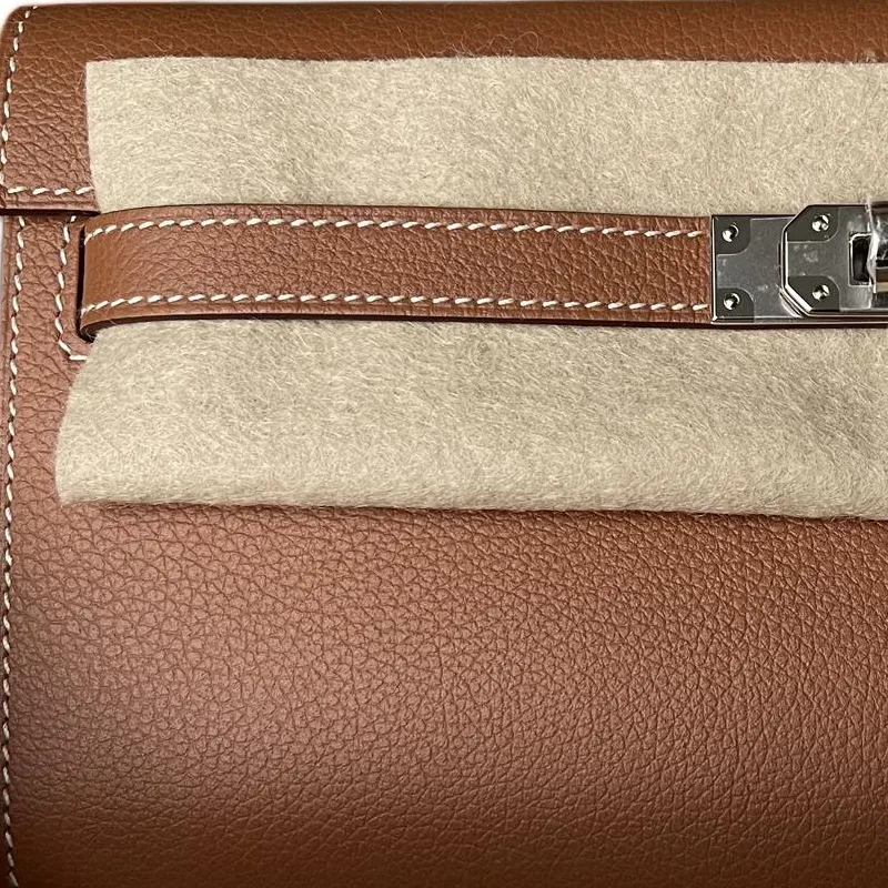 HERMES Kelly To Go Evercolor Leather Portable Crossbody Bag, Shoulder Bag Women's-1