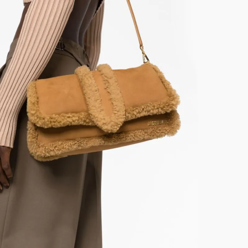 Jacquemus Le Bambimou Doux Shearling Shoulder Bag-4