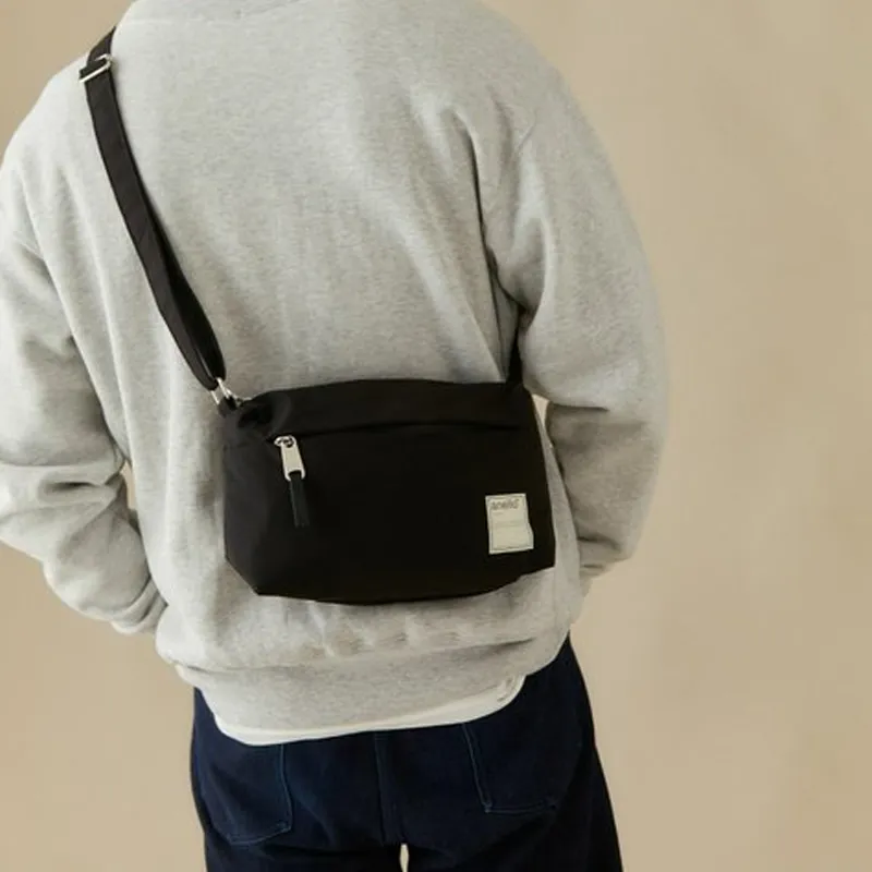 Anello Polyester Crossbody Bag Regular Men's Black-2