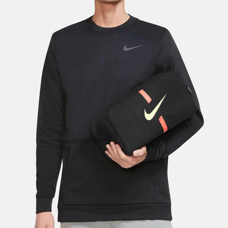 Nike Fabric Shoe Bag Storage Bag Handbag Clutch Regular Unisex Black-4