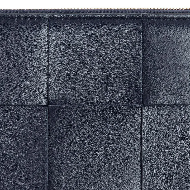 Bottega Veneta Sheepskin Wallet Large Size Women's Space Gray-3