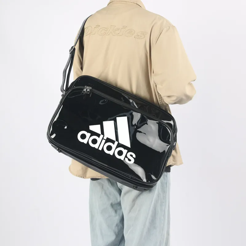 Adidas PU Shoulder Bag, Crossbody Bag Regular Unisex Black-3