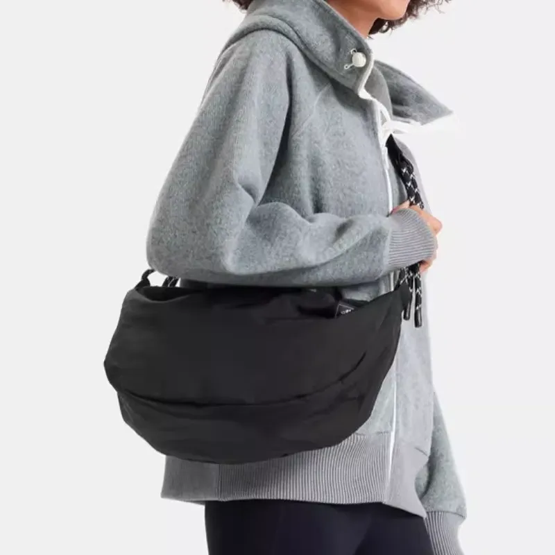 GAP Polyamide Shoulder Bag Crossbody Bag Medium Size Women's Black-1